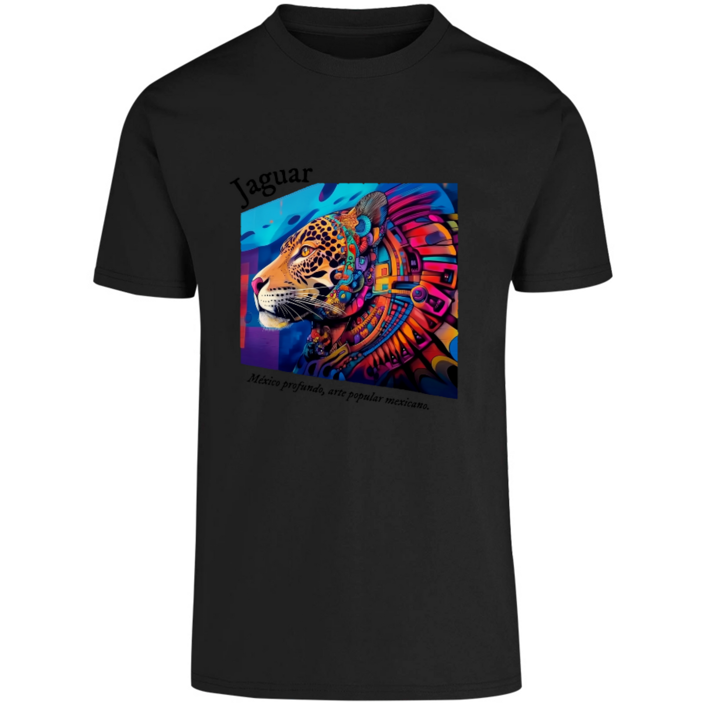 Playera Jaguar estilo mural 3