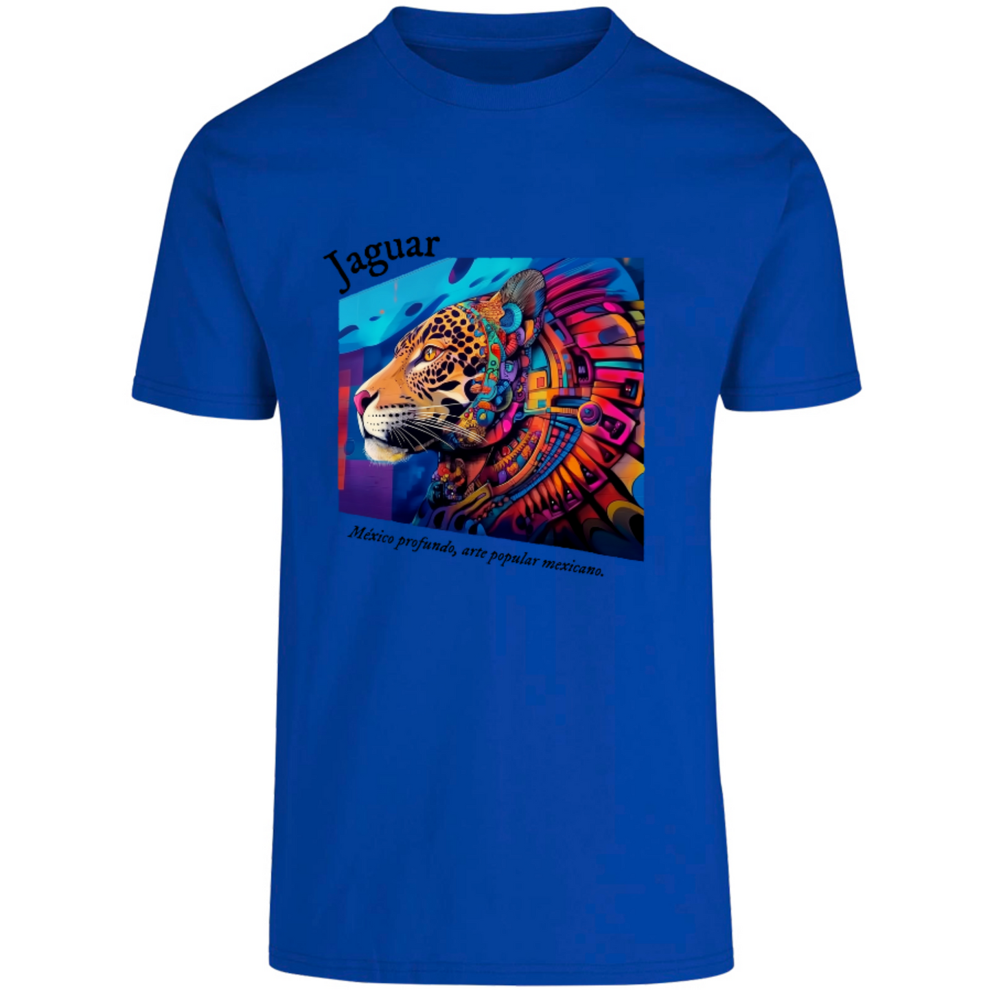 Playera Jaguar estilo mural 6