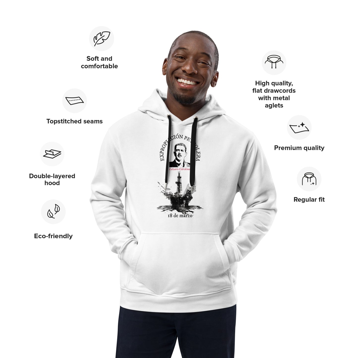 Energy Heroes (Lazaro Cardenas) 18 de marzo eco hoodie (front 2)