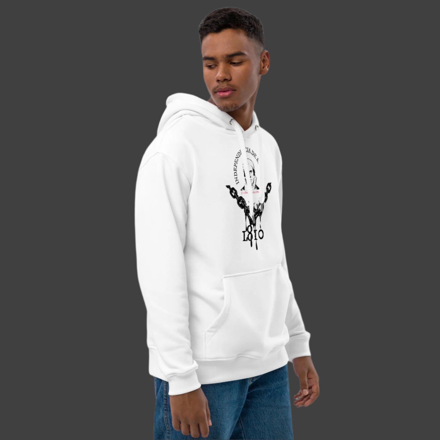 Morelos eco hoodie in man, right view
