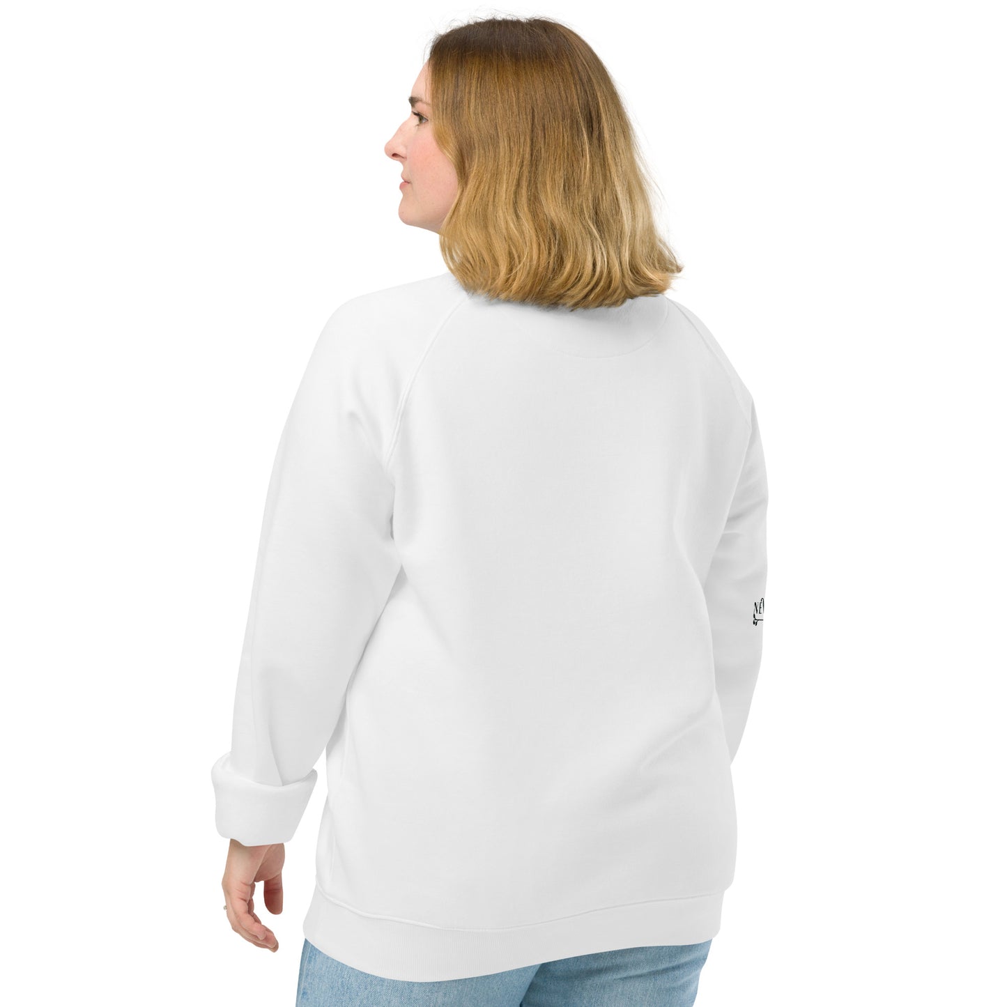 Pancho Villa organic raglan sweatshirt woman back side 2