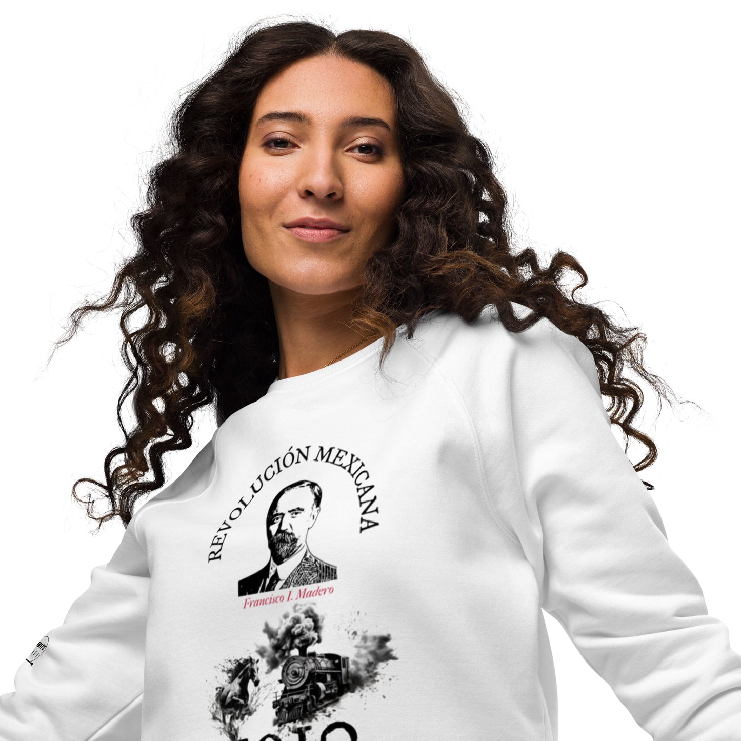Francisco I. Madero organic raglan sweatshirt woman front