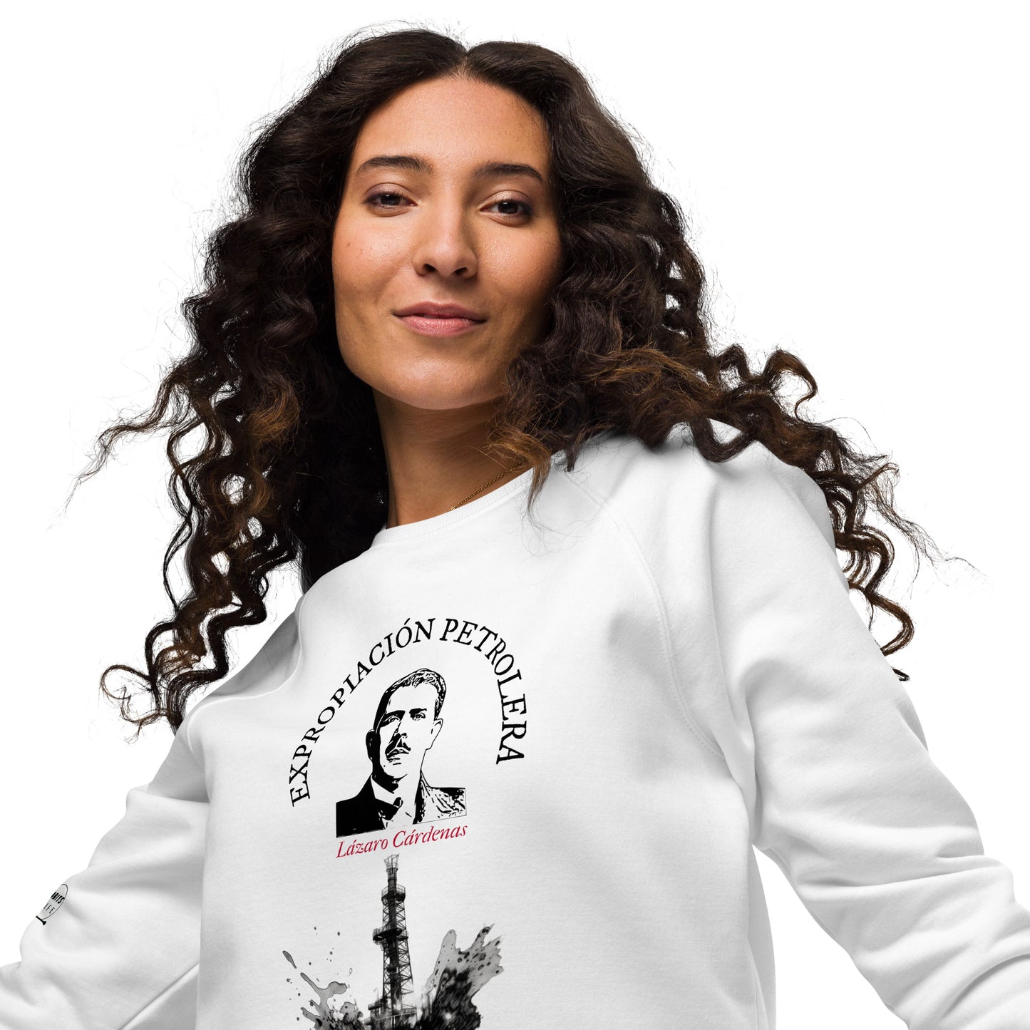 Lazaro Cardenas organic raglan sweatshirt woman
