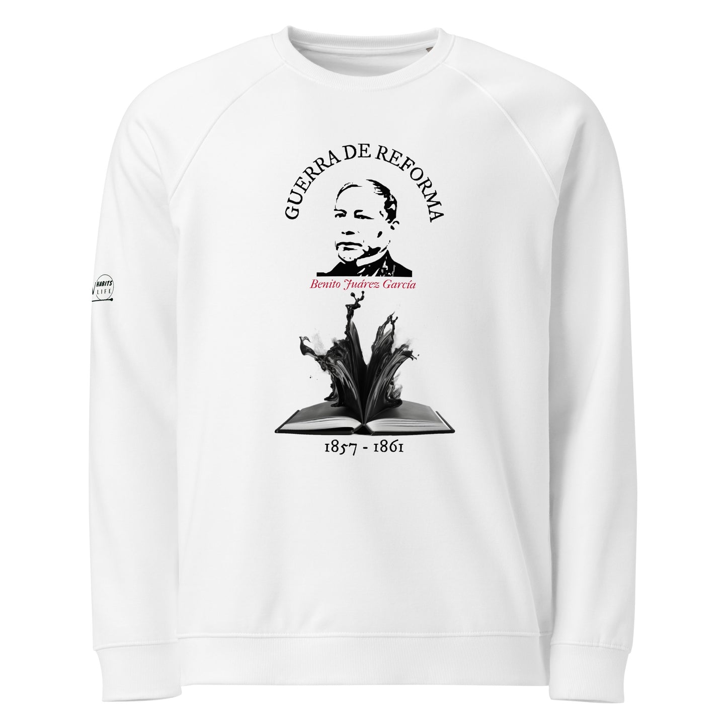 Benito Juarez organic raglan sweatshirt 1