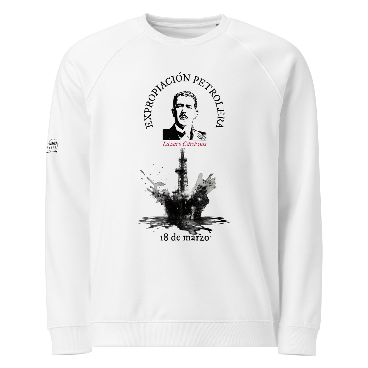 Lazaro Cardenas organic raglan sweatshirt 1