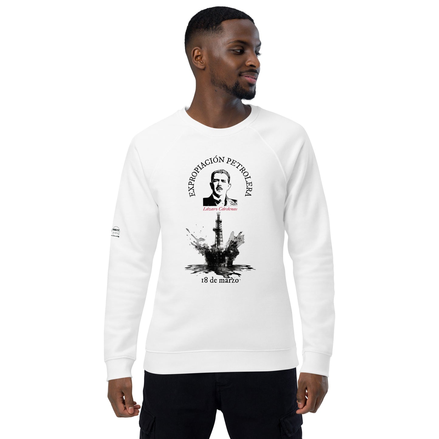 Lazaro Cardenas organic raglan sweatshirt man