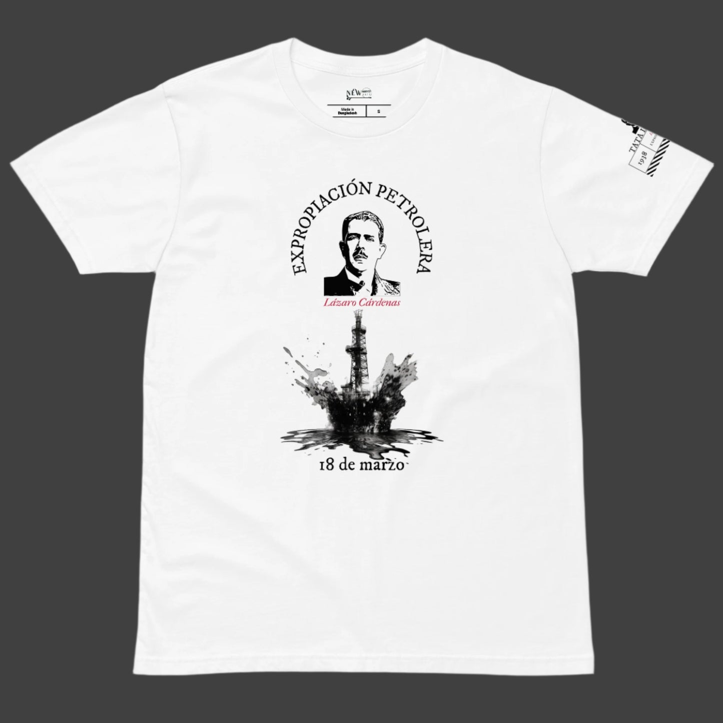 Energy Heroes (Lazaro Cardenas) 18 de marzo t-shirt (front 3)