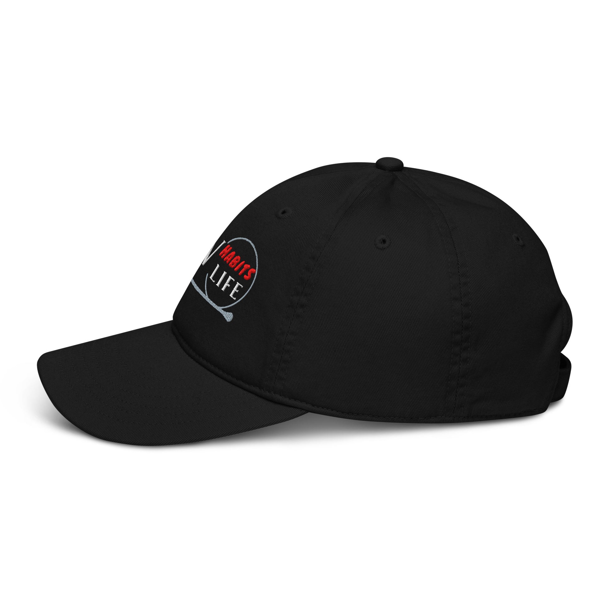 New Habits New Life White Logo Dad Hat (black color 3)