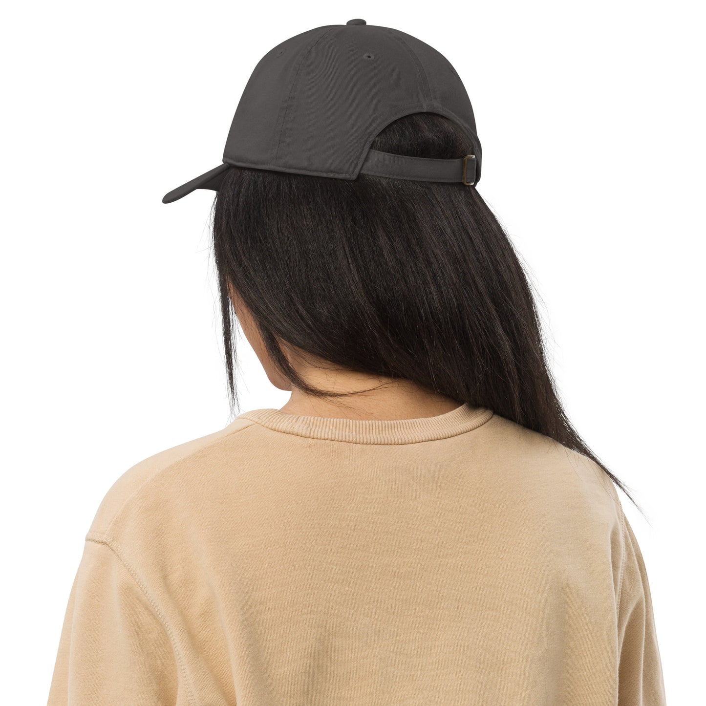 New Habits New Life Black Logo Dad Hat (black color back woman)
