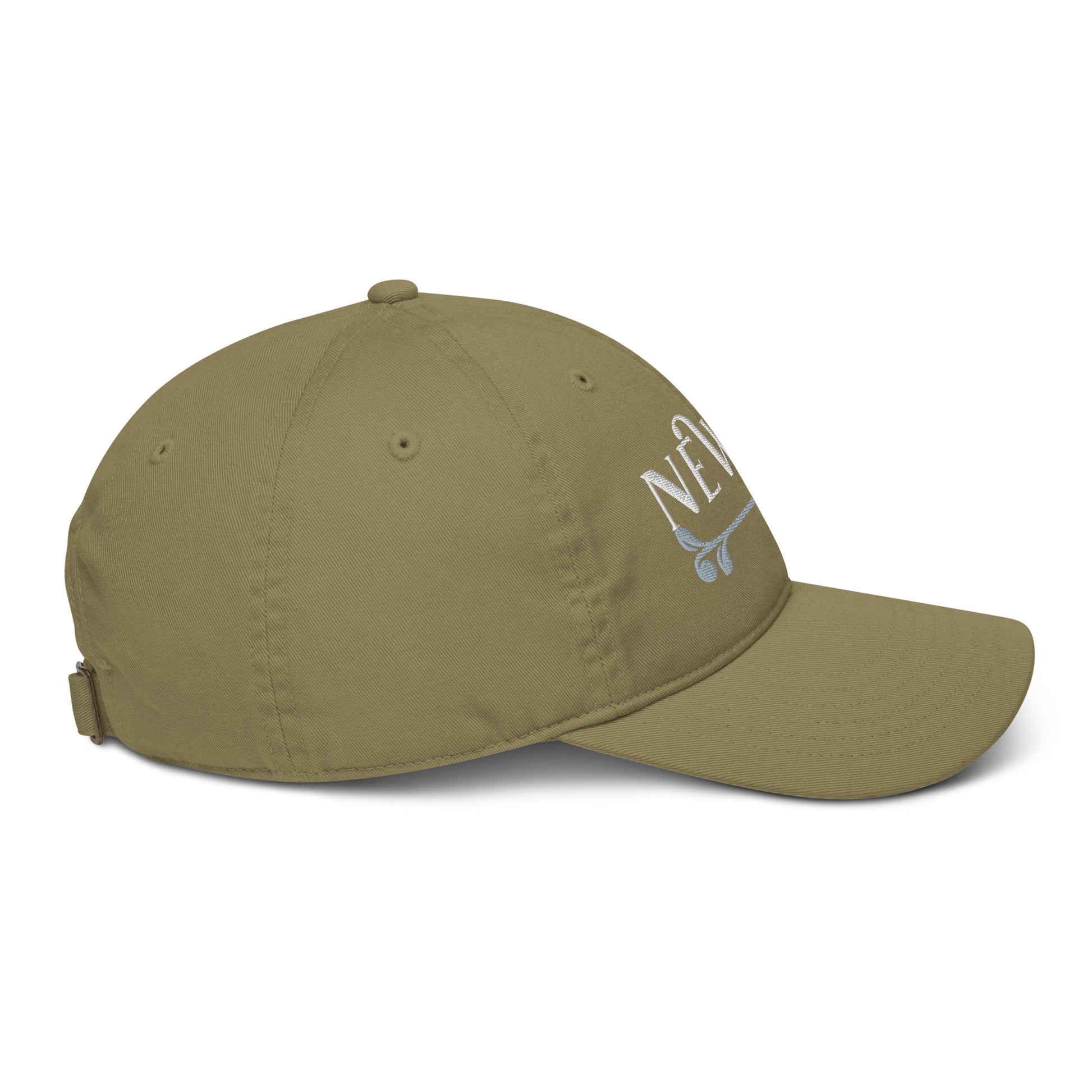 New Habits New Life White Logo Dad Hat (jungle color 5)