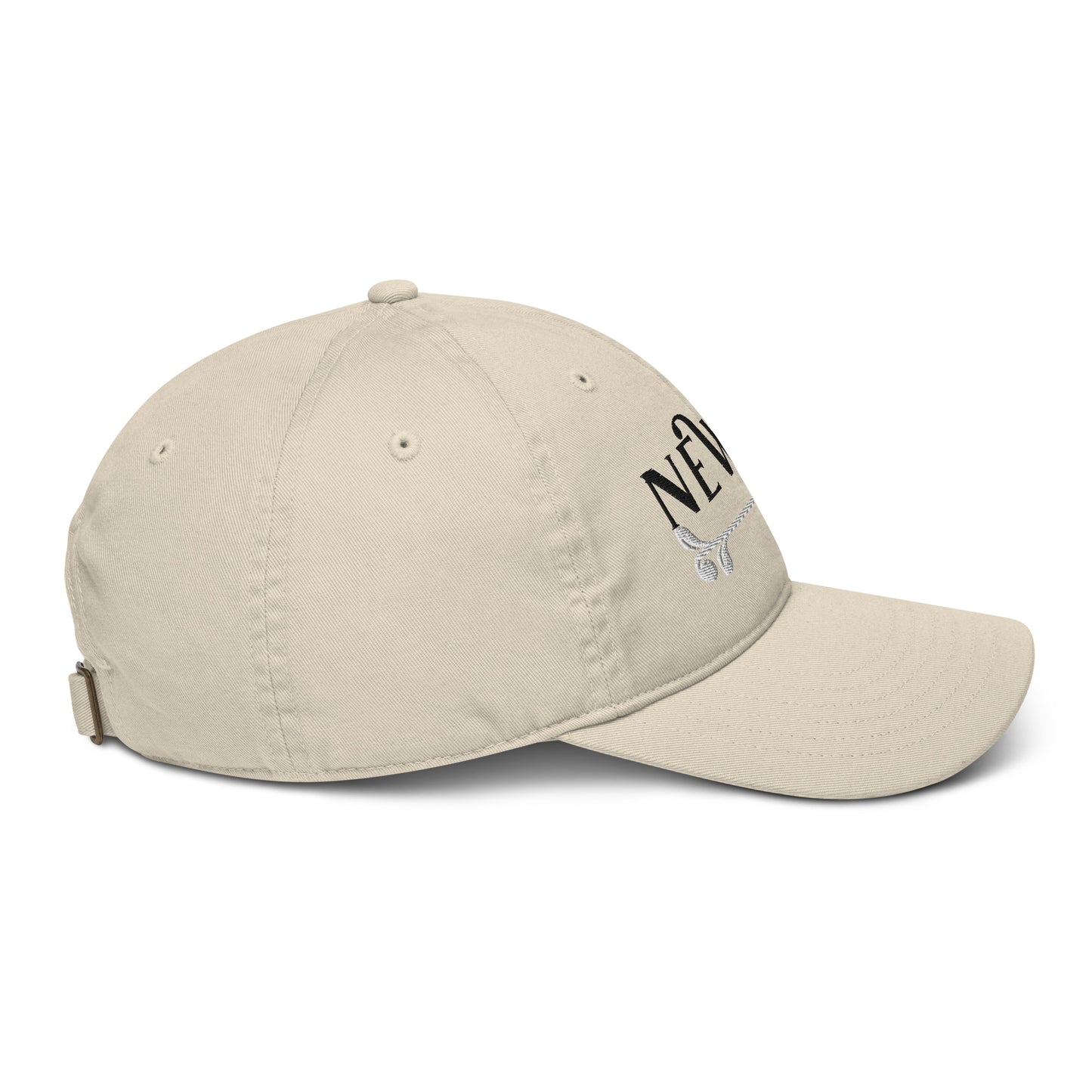 New Habits New Life Black Logo Dad Hat (Oyster color 5)