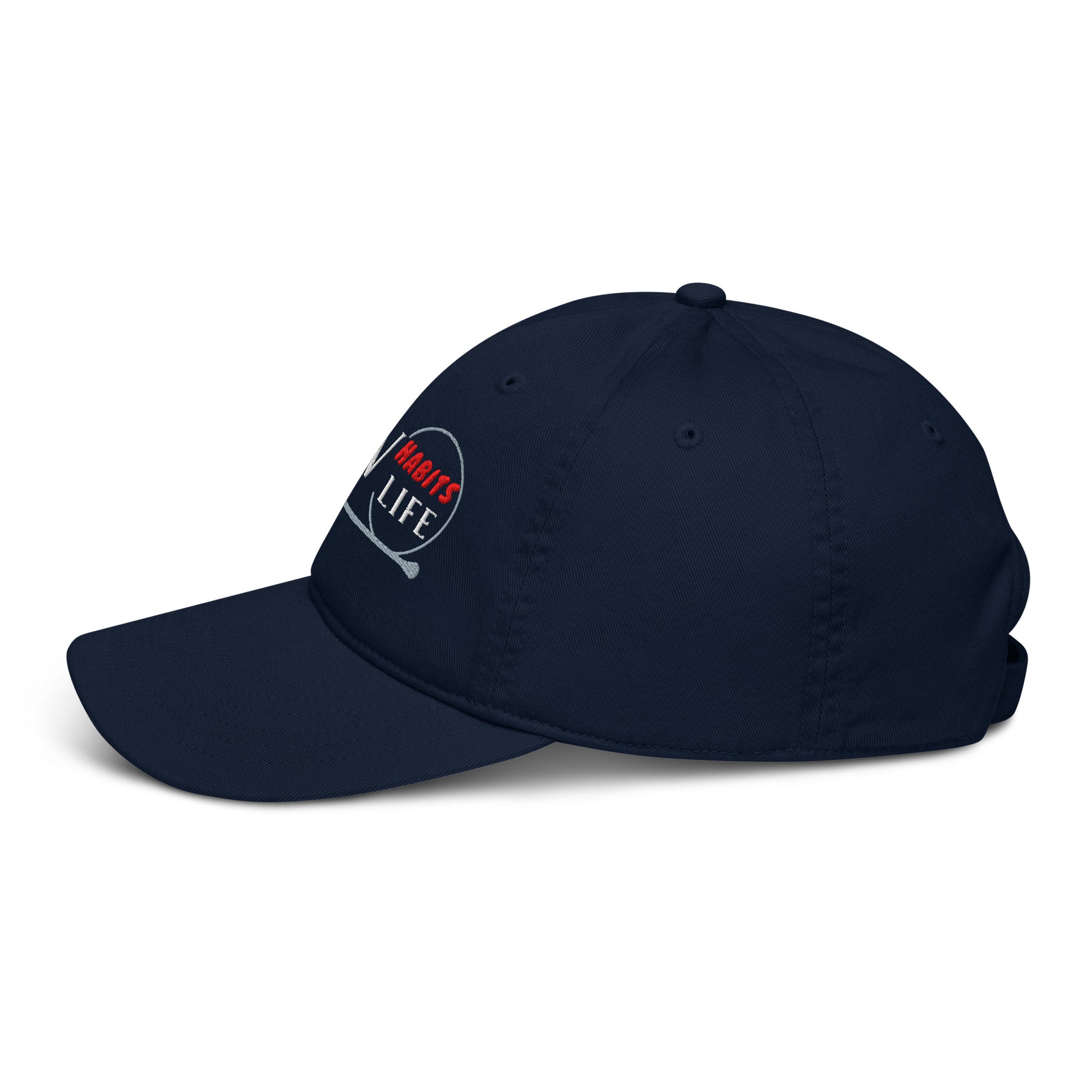 New Habits New Life White Logo Dad Hat (pacific color 3)