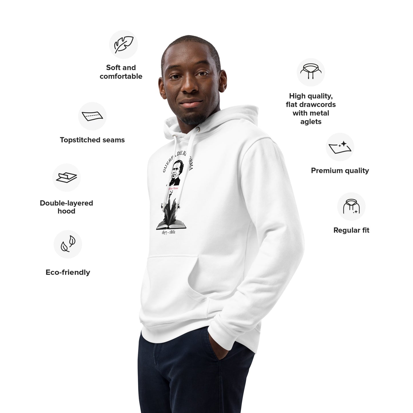 Reform War (Melchor Ocampo) eco hoodie (front m)