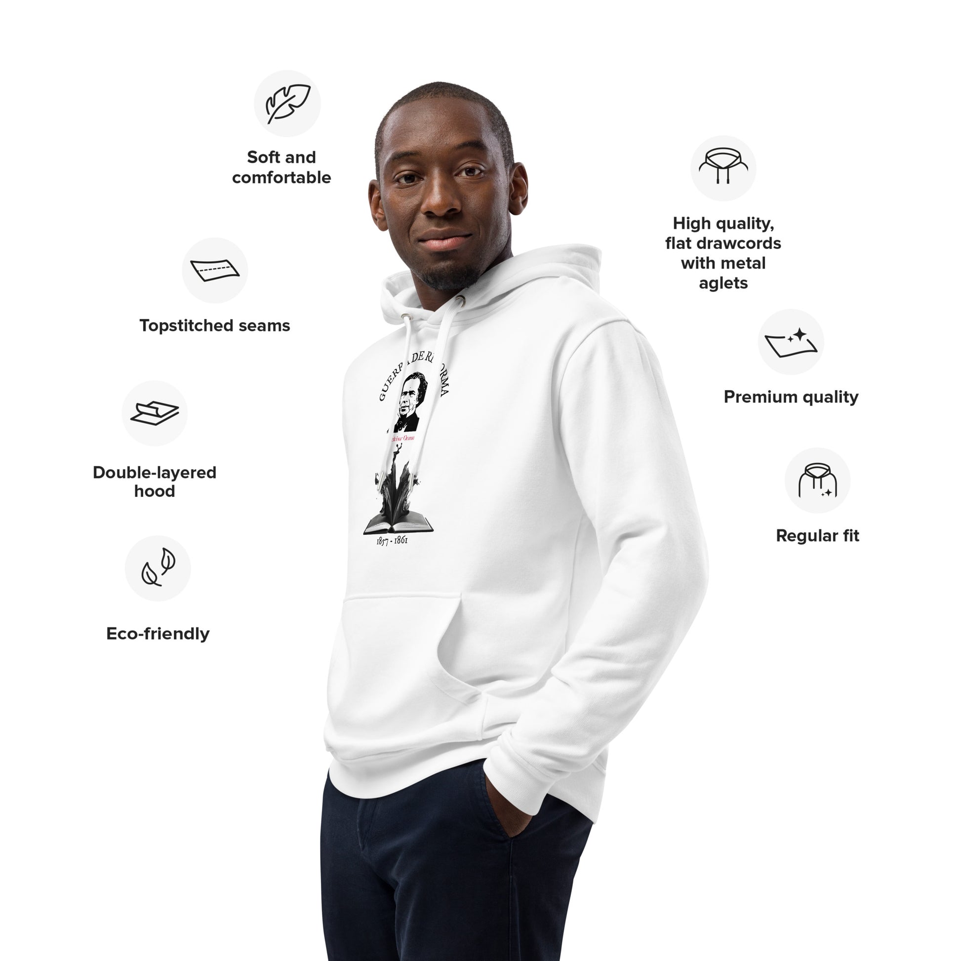 Reform War (Melchor Ocampo) eco hoodie (front m)