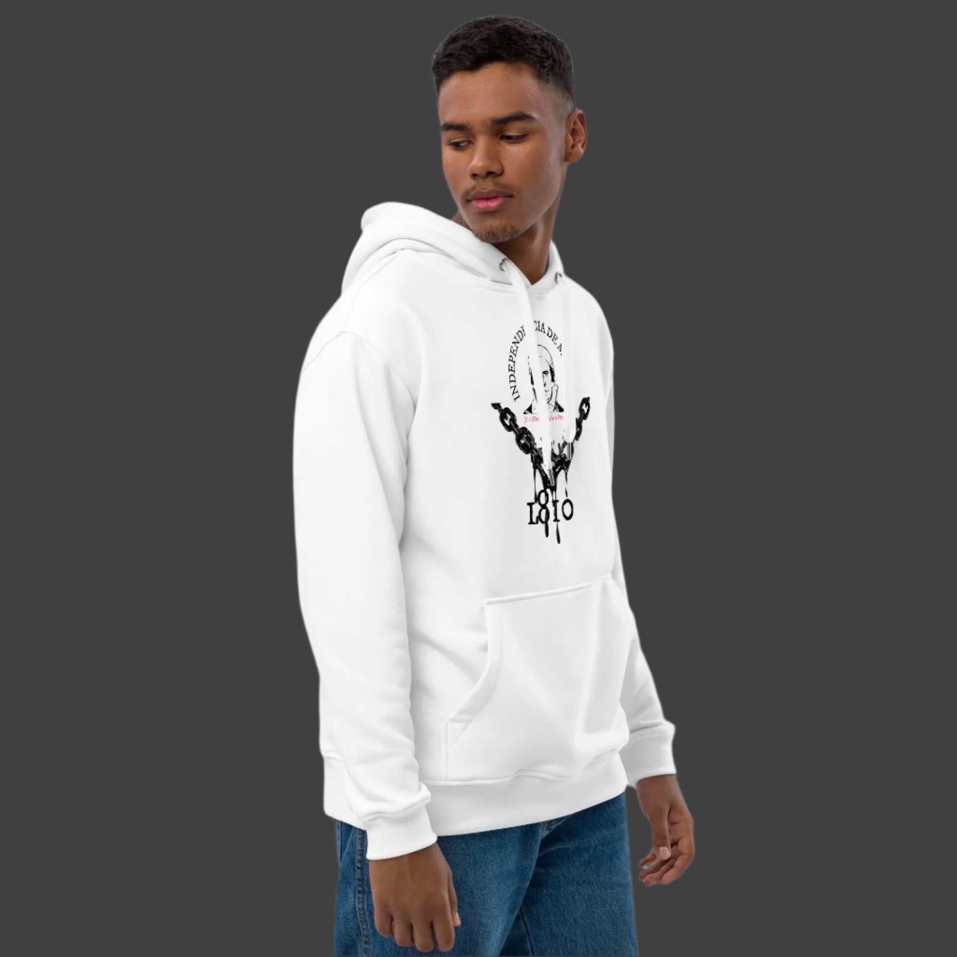 Morelos eco hoodie in man, right view