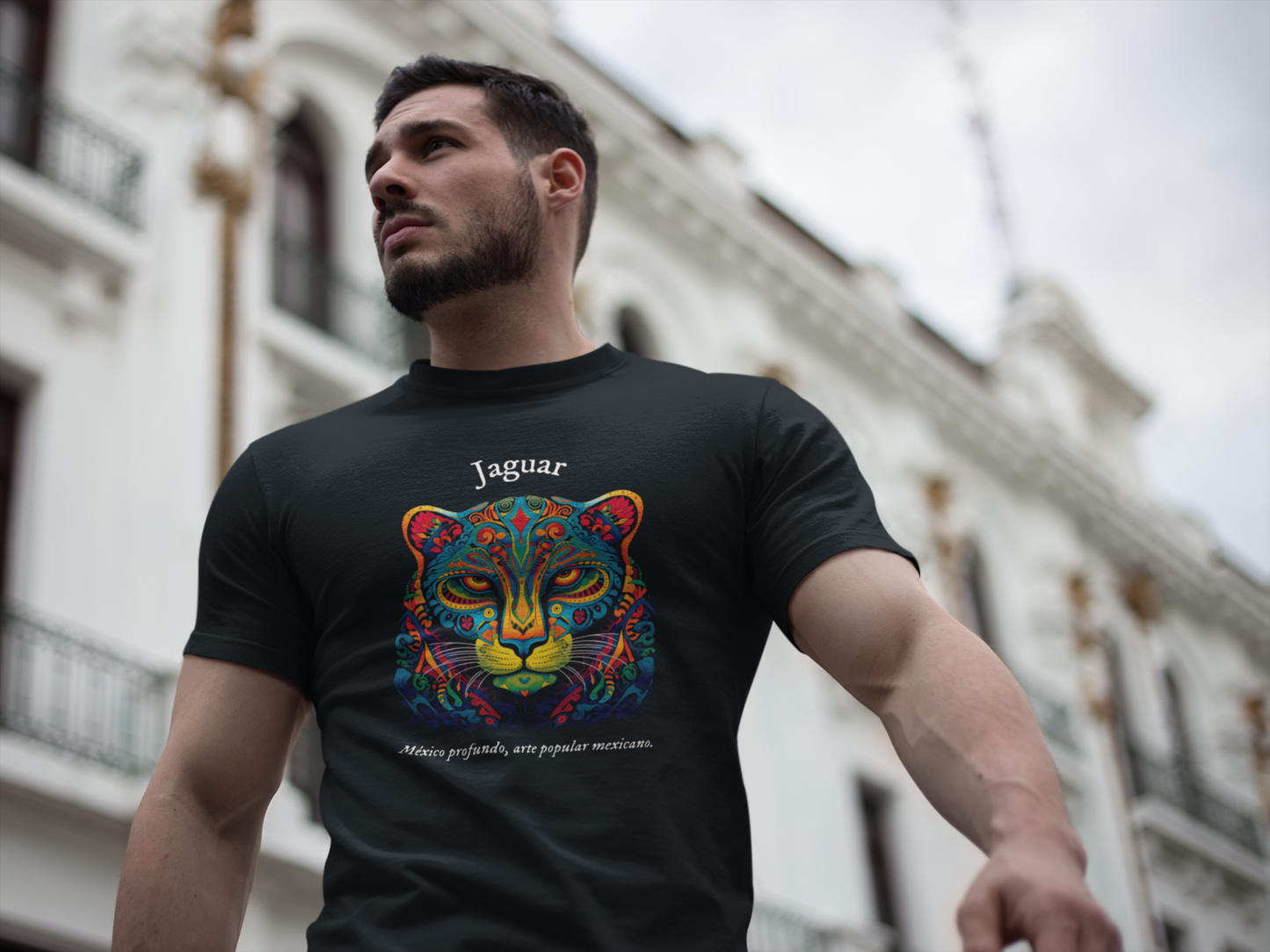 Jaguar - Playera de algodón unisex, corte recto