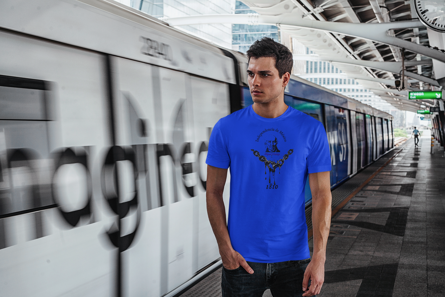 Miguel Hidalgo - Playera de algodón corte recto unisex