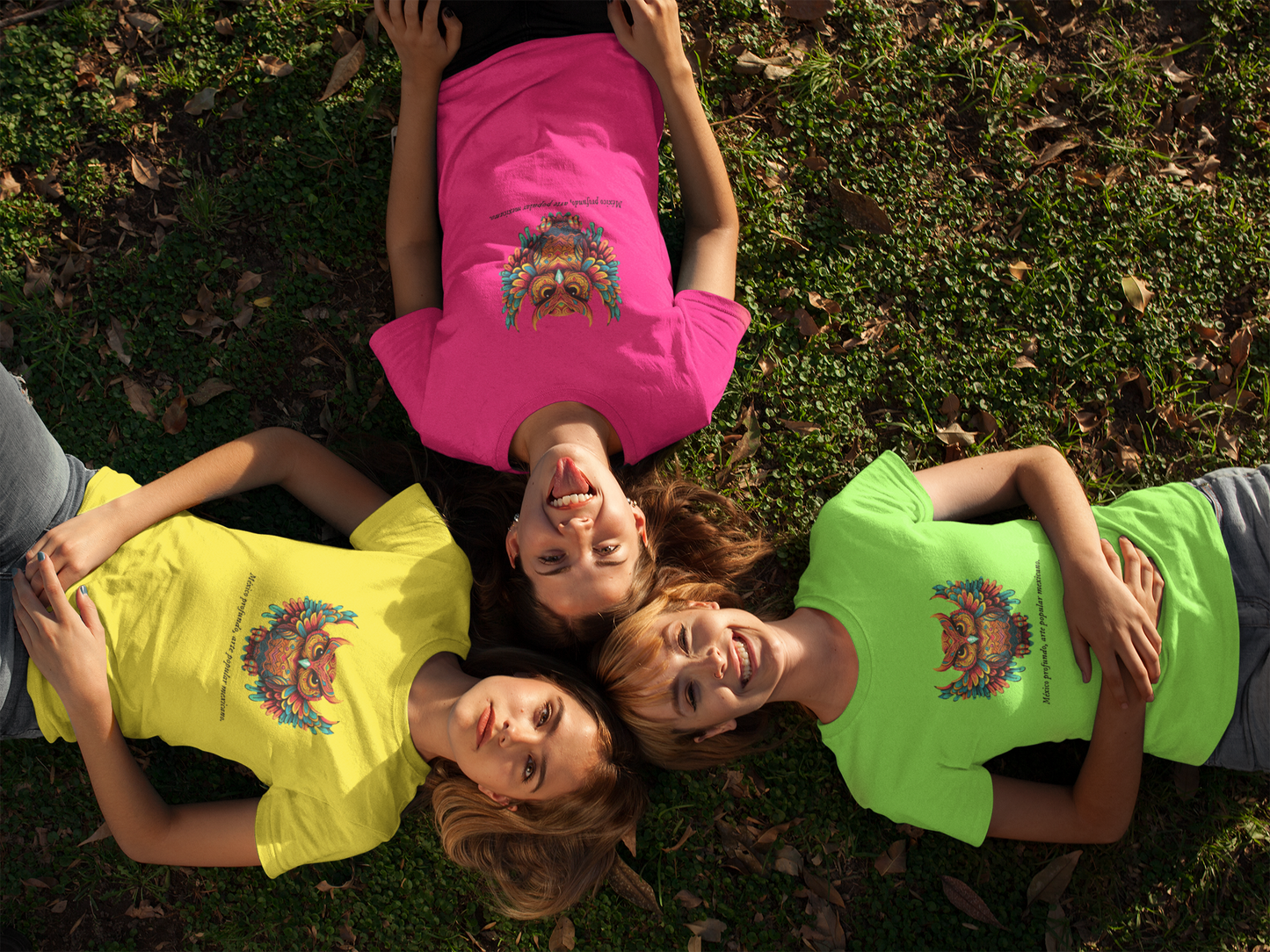 Búho - Playera de algodón unisex, colores claros