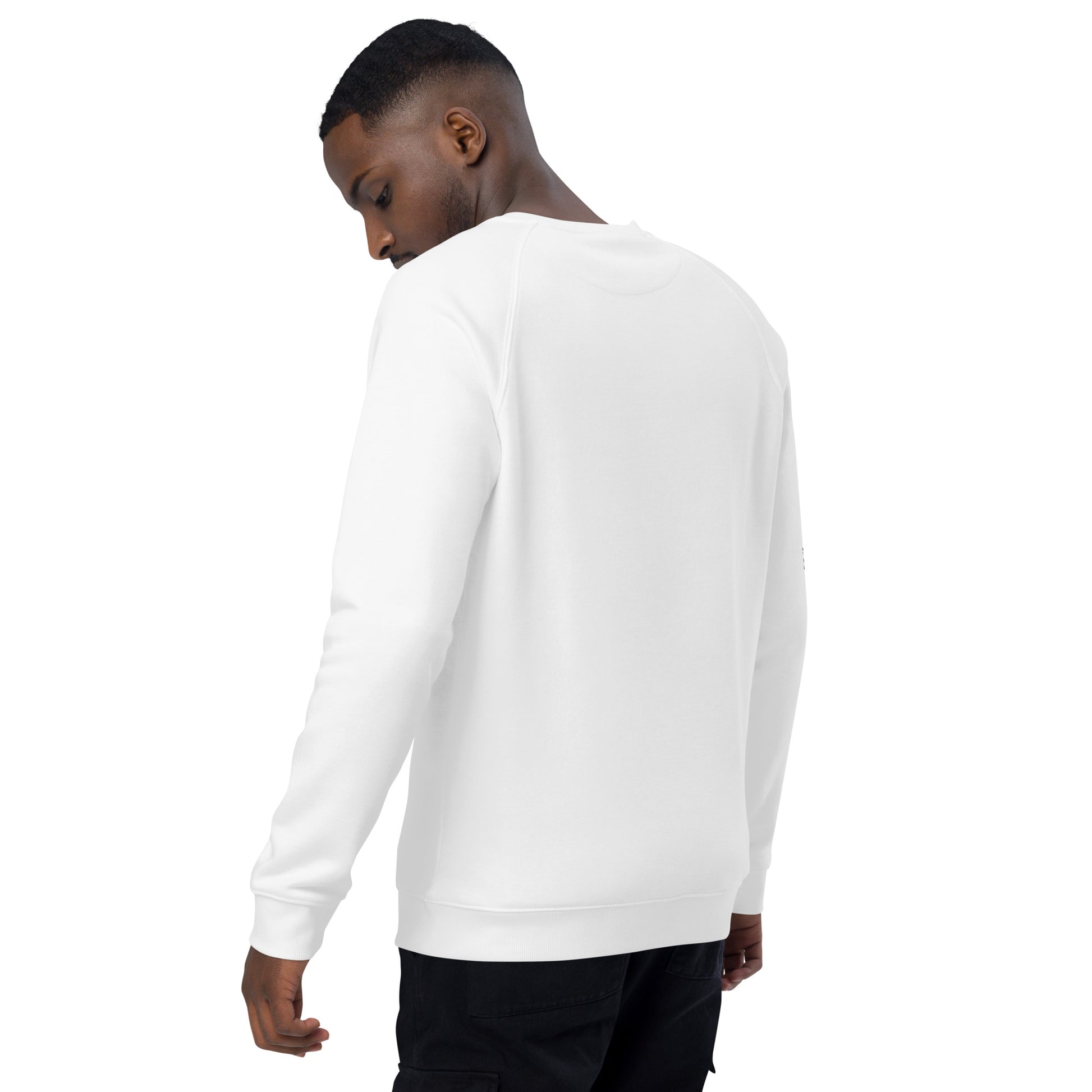 Lopez Mateos organic raglan sweatshirt boy back side