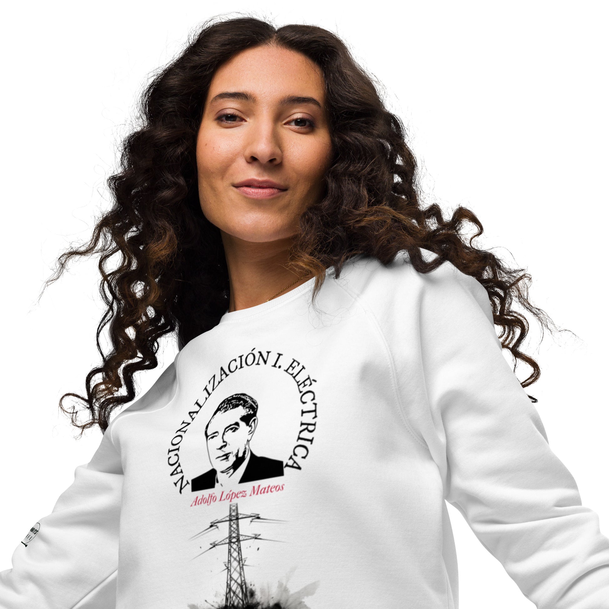 Lopez Mateos organic raglan sweatshirt woman