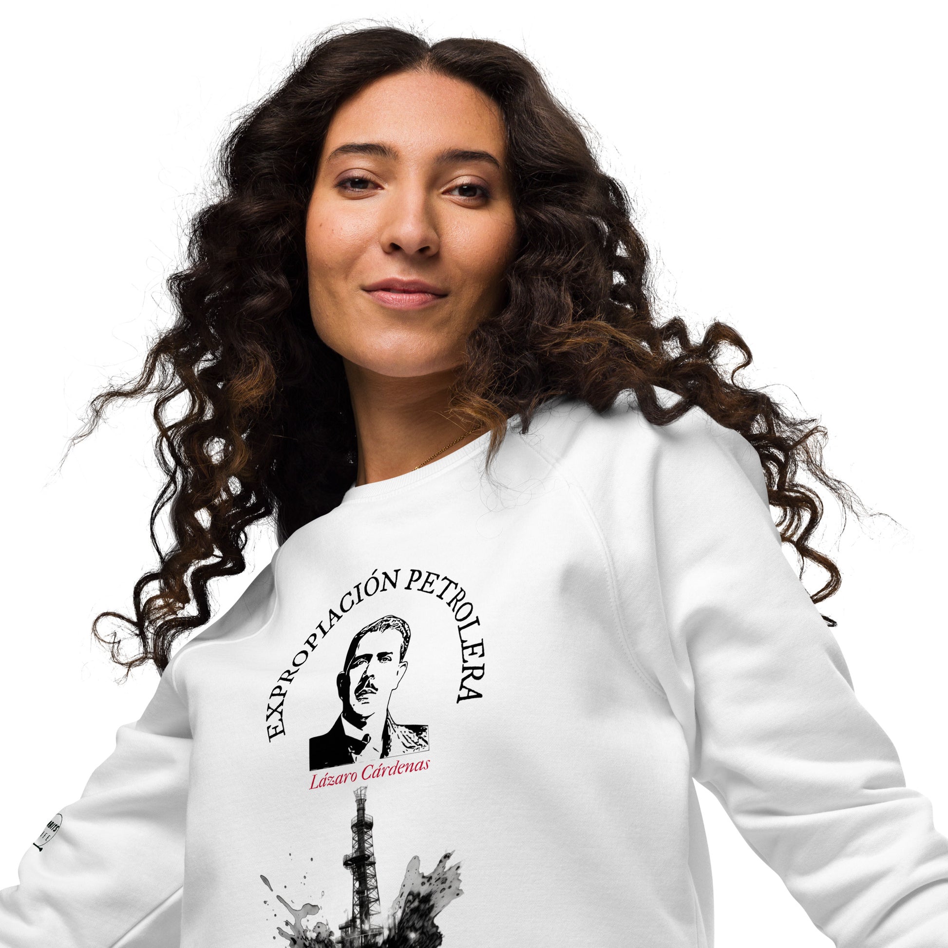 Lazaro Cardenas organic raglan sweatshirt woman