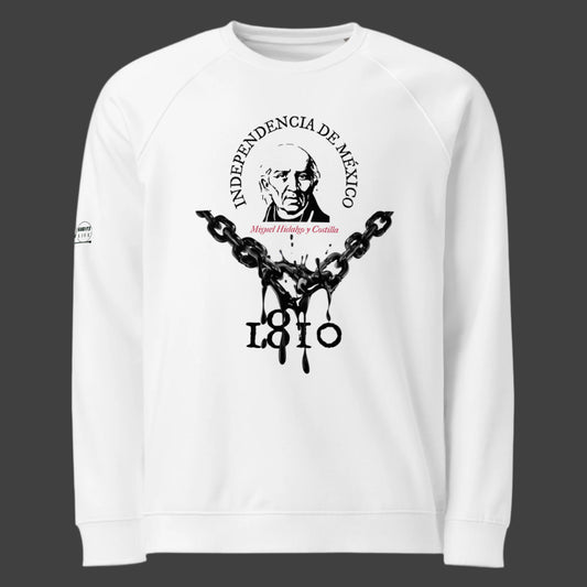 Miguel Hidalgo organic raglan sweatshirt 1