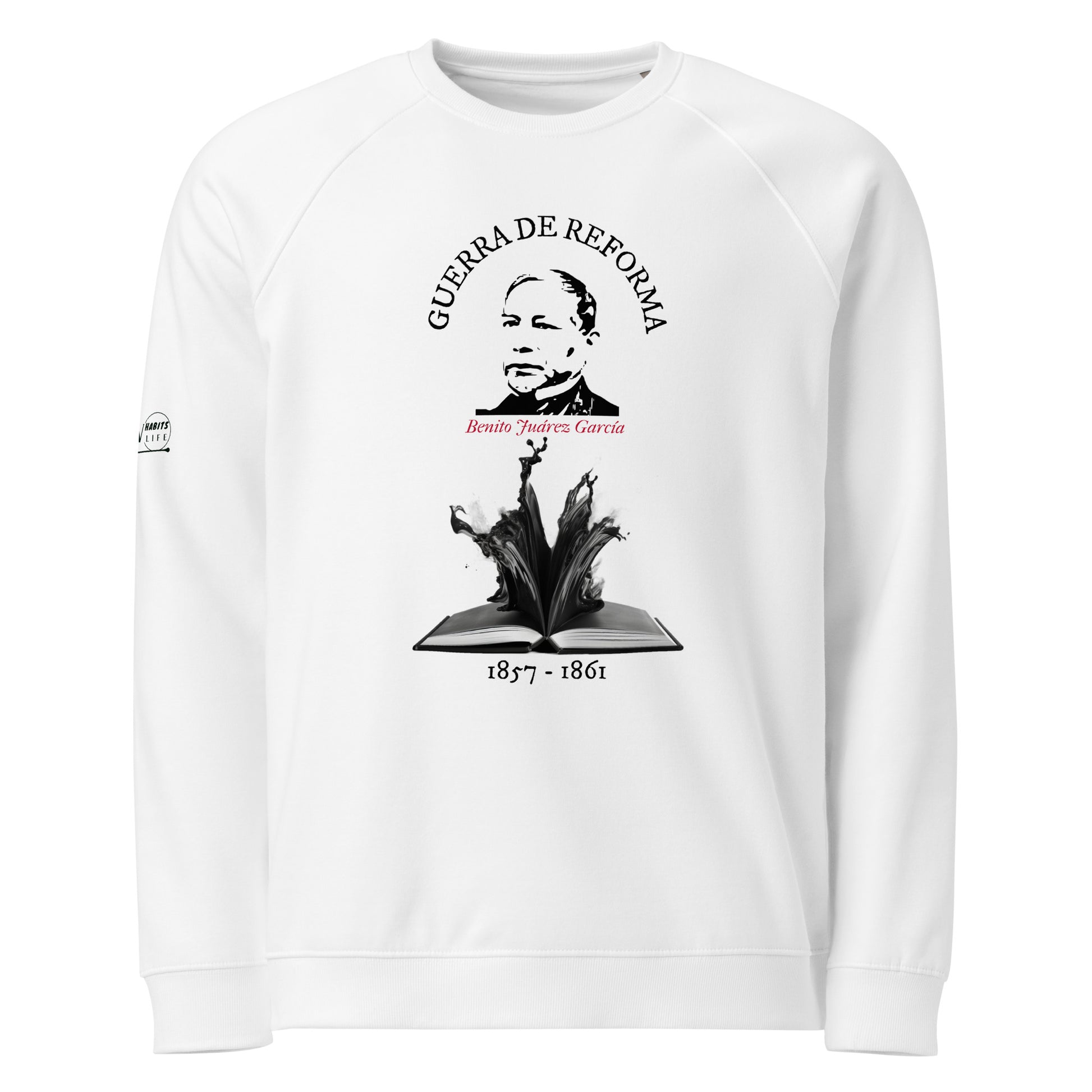 Benito Juarez organic raglan sweatshirt 1