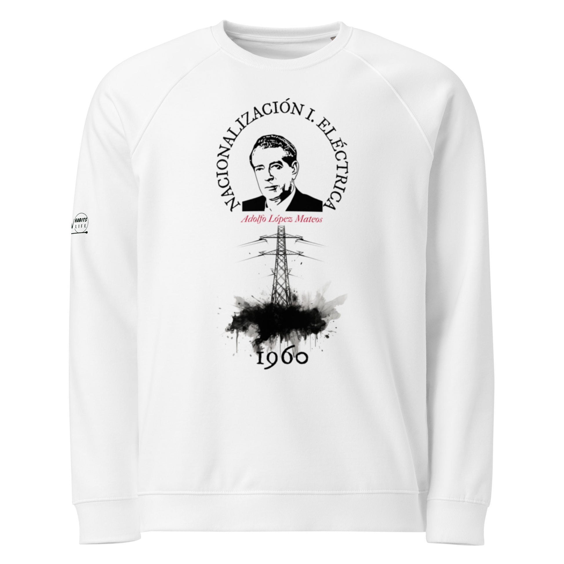 Lopez Mateos organic raglan sweatshirt 1