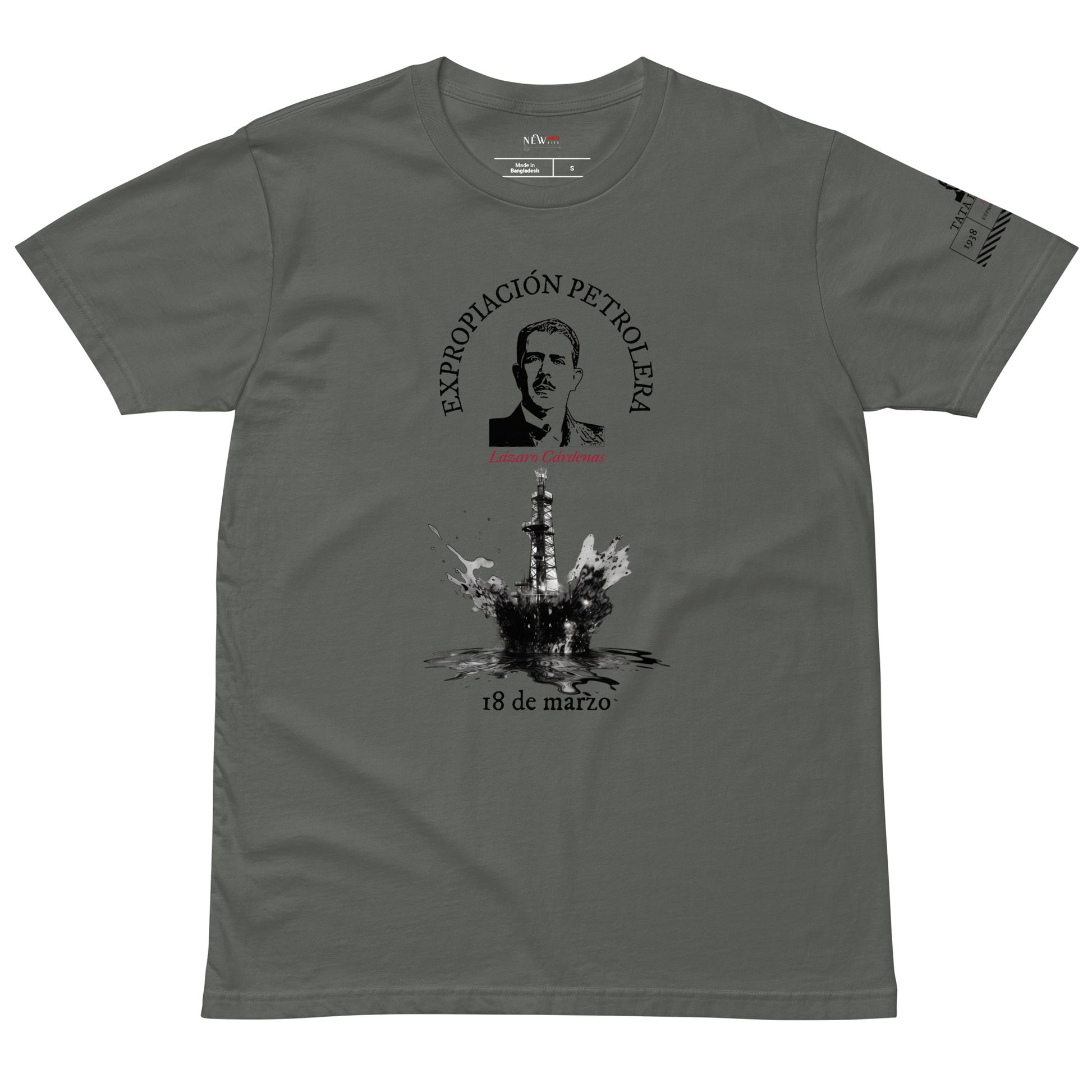 Energy Heroes (Lazaro Cardenas) 18 de marzo t-shirt (front)